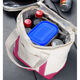 Personalized Pink Striped Insulated Lunch Tote Image 2 of 7